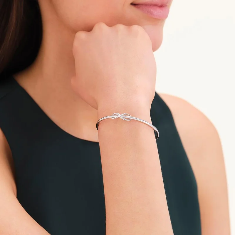 Rosefield  Rosefield Infinity Bangle Silver - JBIBS-J1331 for Women | Best Price UAE