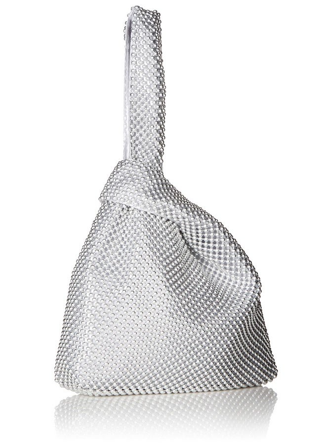 Jessica McClintock Jessica McClintock Logan Mesh Evening Pouch, Silver  - Image 1
