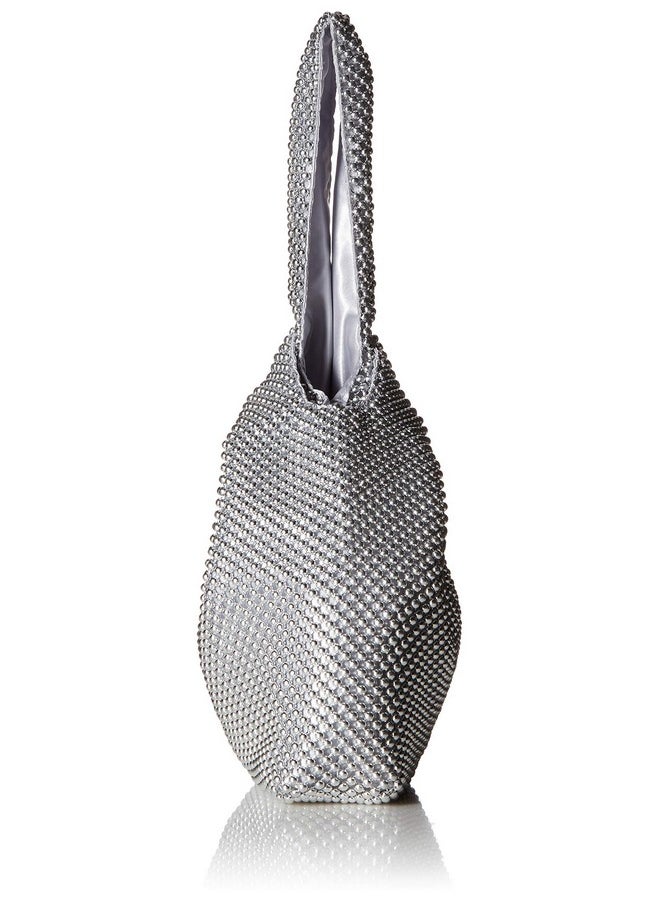 Jessica McClintock Jessica McClintock Logan Mesh Evening Pouch, Silver  - Image 2