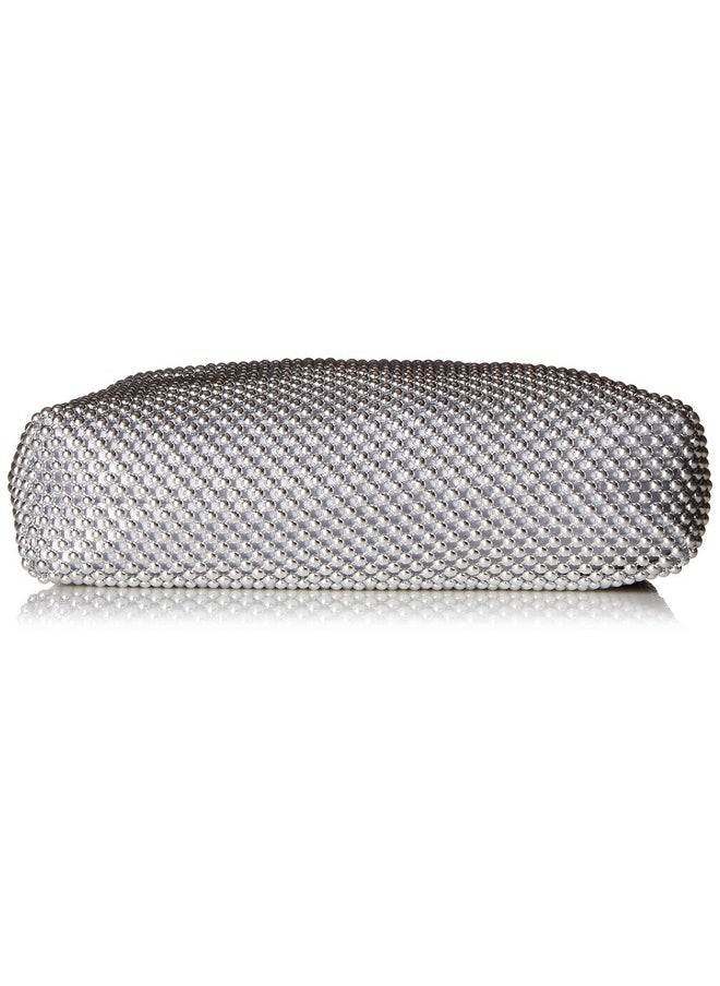 Jessica McClintock Jessica McClintock Logan Mesh Evening Pouch, Silver  - Image 3
