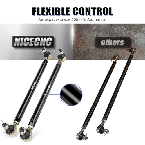 NICECNC عصا توجيه دراجة نارية NICECNC متوافقة مع ياماها بانشي 350 YFZ350 1987-2006، بانشي 350 YFZ350SE إصدار خاص 2005 2006، بيغ بير 350 YFM350U 1997-1999، انظر التوافقات - Image 5