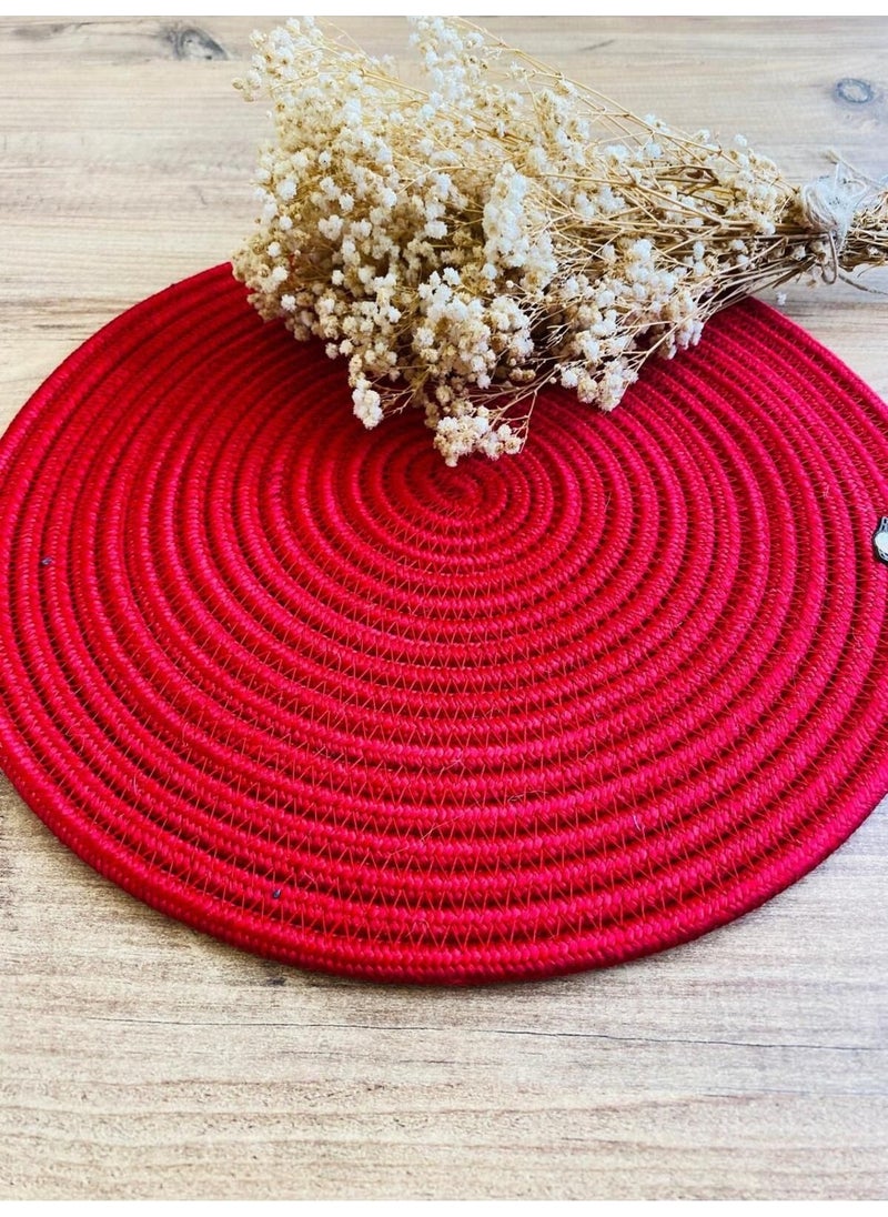 BDZ Deri BDZ Leather Jute Wicker American Service Mat  - Image 3