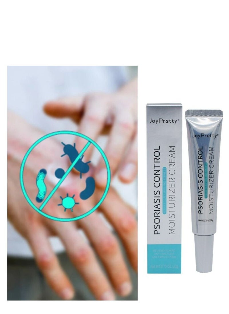 JoyPretty - Psoriasis Relief Cream Anti Bacterial Control Moisturizer Cream - Control & Reduce Scaly Skin and Redness - Cream With Natural Herbal Extracts For Men and Women 20g - Image 1