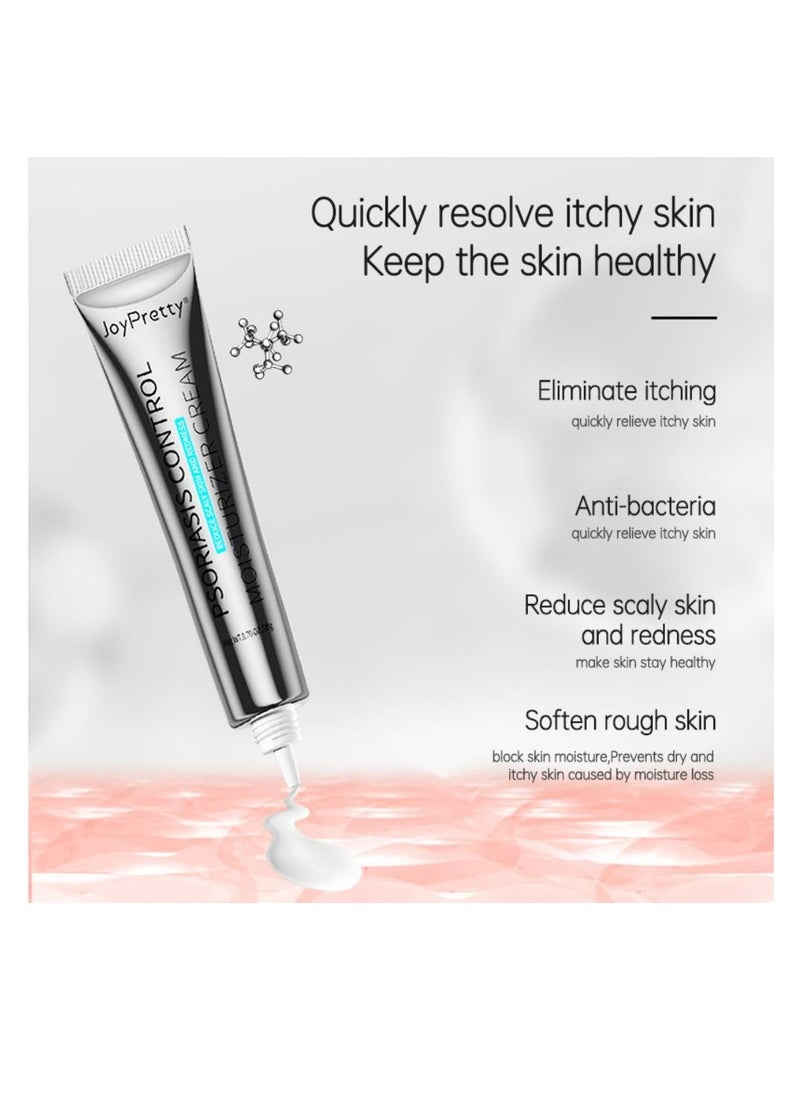 JoyPretty - Psoriasis Relief Cream Anti Bacterial Control Moisturizer Cream - Control & Reduce Scaly Skin and Redness - Cream With Natural Herbal Extracts For Men and Women 20g - Image 1