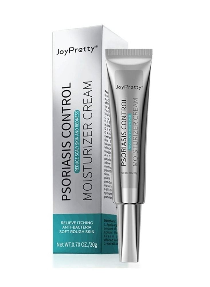JoyPretty - Psoriasis Relief Cream Anti Bacterial Control Moisturizer Cream - Control & Reduce Scaly Skin and Redness - Cream With Natural Herbal Extracts For Men and Women 20g - Image 1