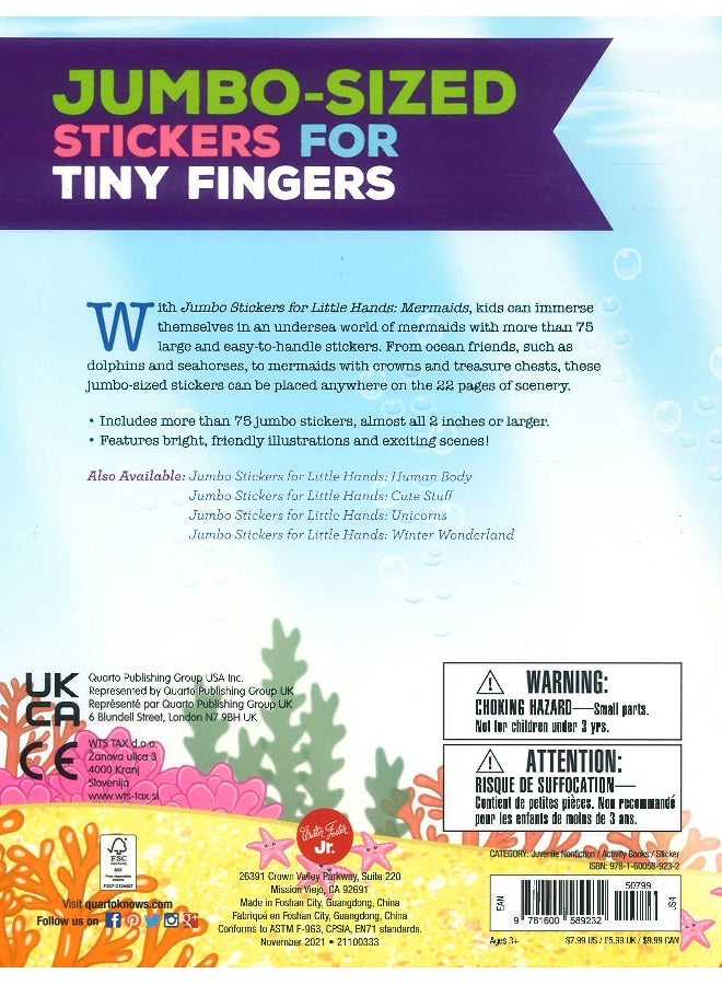 Jumbo Stickers For Little Hands: Mermaids  - Image 2