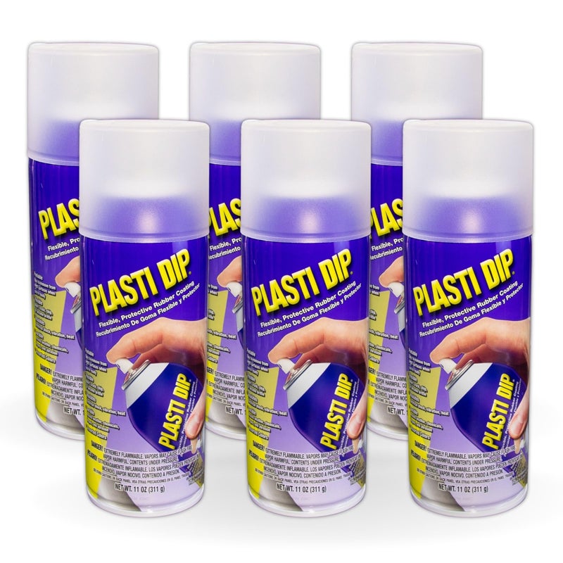 Plasti Dip White Matte Spray 11 oz for Automotive Enthusiasts  Peelable Durable Spray Rubber Tool Coating  NonSlip Helps Protect Items Against Moisture Acids  Abrasion  6 Pack