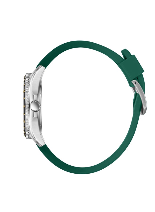 سلازنجر ساعة يد رجالية تناظرية بسوار سيليكون - Image 2