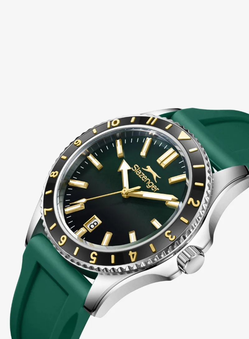 Slazenger Dark Green Men's Silicone Analog Watch SL.9.2531.1.04 - 42 mm for Men | Best Price UAE