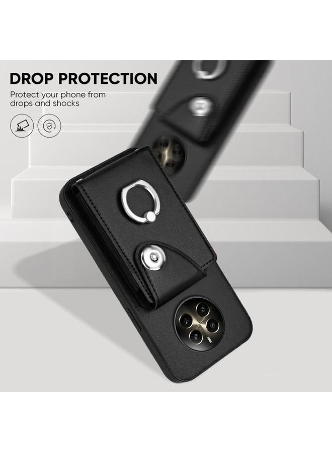 اس-توب جراب لهاتف Realme P1 5G الهند مع حامل بطاقات وحلقات وغطاء هاتف - Image 5