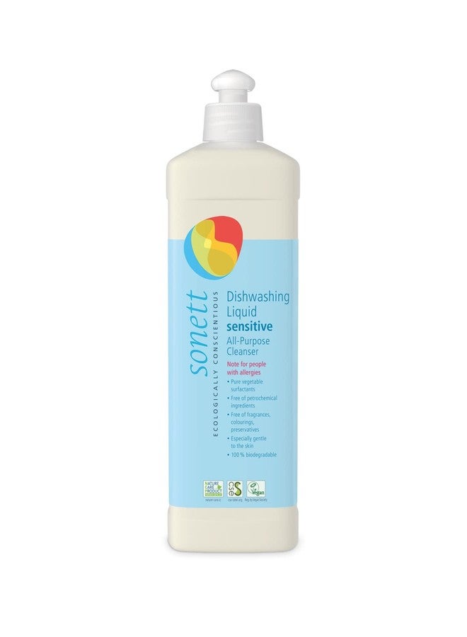 Sonett Organic Dishwashing Liquid, All Purpose Cleaner Sensitive Skin For People With Allergies 17 Fl.Oz (Pack of 6)) - Image 2