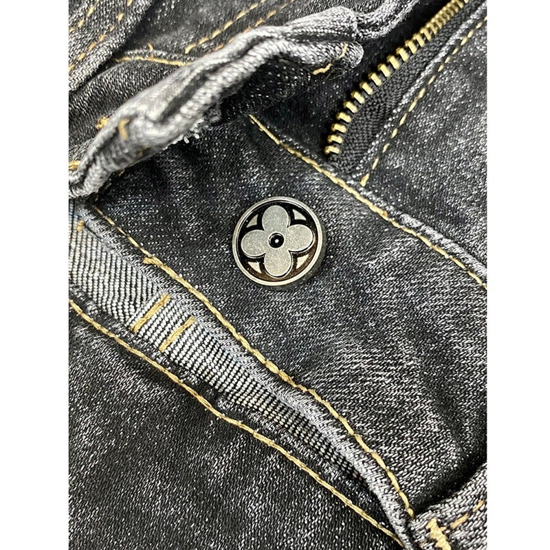 Unisex Classic Denim Jeans Loose Fit Daily Outdoor Wear - Image 5