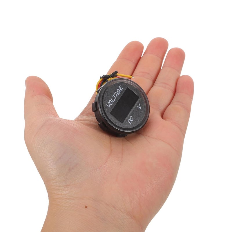 Waterproof Car Voltage Meter 0-100v Dc Digital LED Voltmeter Gauge with Wiring for Marine Boat Truck ATV Motorcycle Electrical Monitoring - Image 4