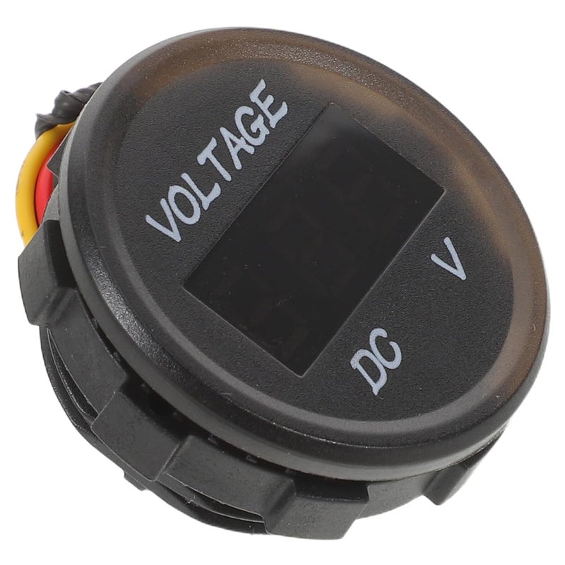Waterproof Car Voltage Meter 0-100v Dc Digital LED Voltmeter Gauge with Wiring for Marine Boat Truck ATV Motorcycle Electrical Monitoring - Image 1