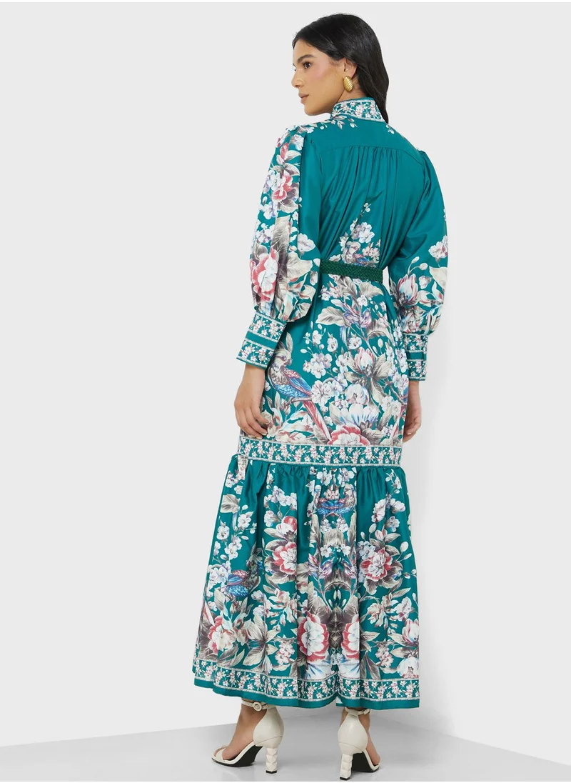 Khizana Abtract Print Dress