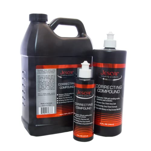 Jescar Correcting Compound - 8oz - Fast Cutting, Abrasive Polishing Compound for Deep Scratches, Sanding Marks, Swirls & Holograms - Buffing and Polishing Compound for Scratch Repair, Easy Wipe Off - Image 2