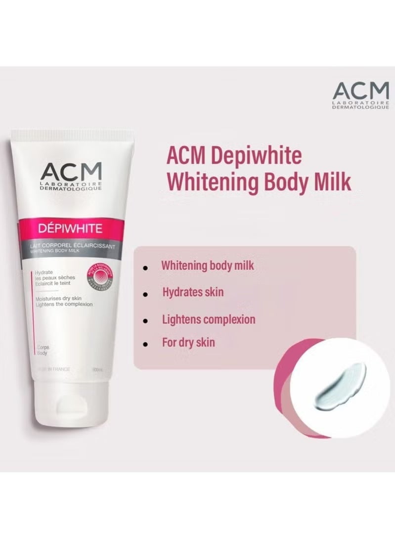 اكم لابرتوري ديرماتولوجيك حليب تبييض الجسم ديبي وايت من ايه سي ام، 200 مل - Image 2