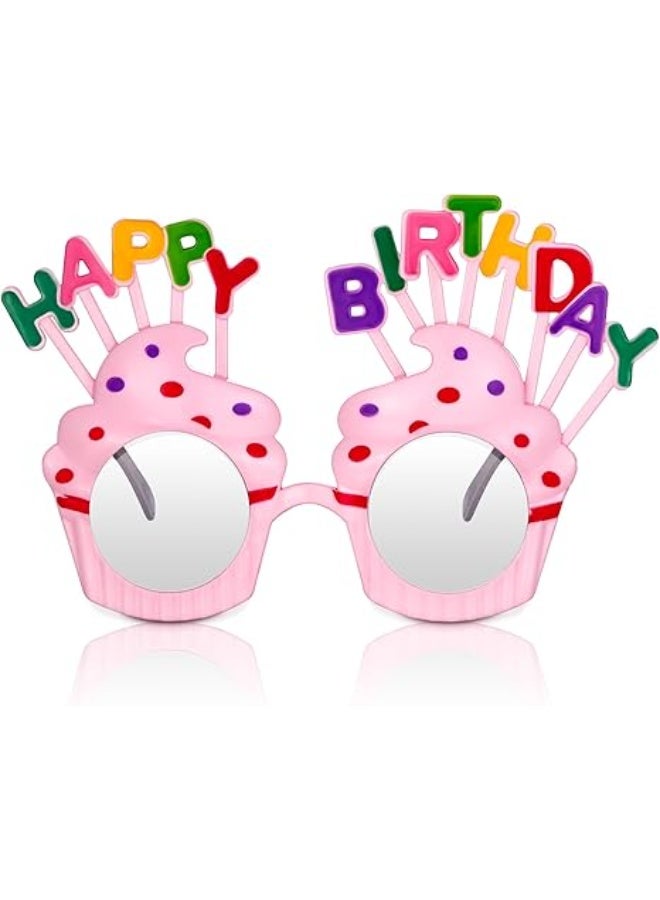 نظارات شمسية من سكايليتي لأعياد الميلاد السعيدة، نظارات مبتكرة للكبار، كب كيك جميل - Image 1