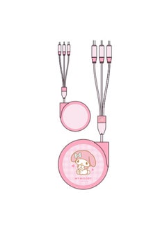 Miniso My Melody 3-in-1 Retractable Charging Cable 