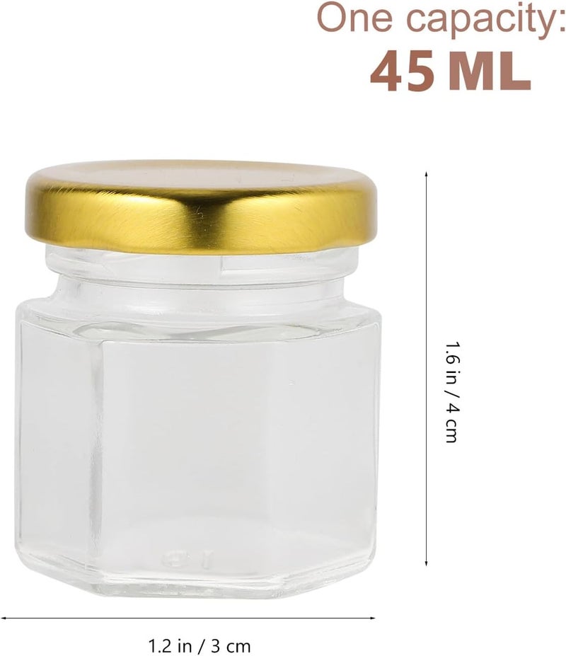 All-scene compatible build Amosfun 20pcs Mini Glass Honey Jars with Lids 45ml Small Sealing Canning Jars Airtight Storage Containers for Honey Jam and Condiments Home Kitchen Use Elegant upgraded practical design Global upgraded economical craftsmanship Ventilated design Regional central warehouse stock Solid anti-deform Efficiency boosted construction Multi item matching Bug proof seal Repeated assemble detach compatible Compact trendy practical build Durable versatile substance Global standard processed material All-round unified build Nationwide delivery Small apartment fit Multi-purpose Globally popular universal design Diverse purchase plan Dispersed regional warehouses Flexible anti-break Upgraded classic design Periodic restock local Affordable purchase options Reliable daily use design - Image 2