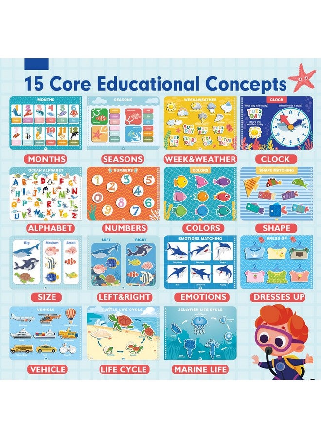 hahaland Busy Book for Toddlers 3-5 - Preschool Learning Activities Toys for Toddlers Ages 2-4 Years - Montessori Toys for 2 3 Year Old - 27 Pages 15 Educational Concepts - Image 2