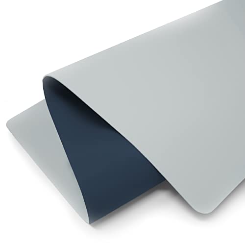 Vine Creations Leather Desk Mat Large 44" x 22", Desk Protector Mat, PU Leather Desk Pad, Large Mouse Pad, Desk Blotter, Desk Pads on Top of Desks, Desk Matt for Desktop, Office Desk Mat (Dark Blue) - Image 3