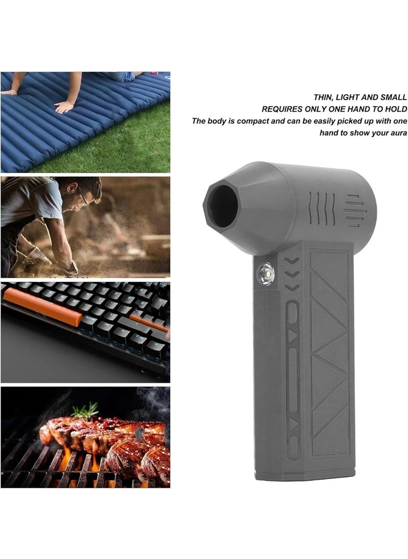 إلترازون Jet Dry Mini Blower – 130000 RPM Cordless Air Blower with Adjustable Speeds, Large Battery & Type-C Fast Charging – Rechargeable Portable Jet Fan for Car Drying, Electronics & Dust Cleaning – Black  - Image 3