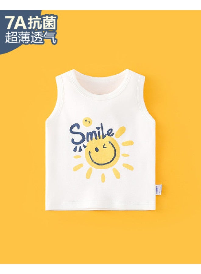 Doxiluka baby Vest Thin Summer Children's Base Layer Pure Cotton Boys & Girls Clothing Cute - Image 1