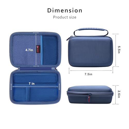 XANAD Travel Case for Sony ZV-1F / ZV-1 / ZV-1 II Digital Camera with Vlogger Accessory Kit Tripod (GP-VPT2 BT) and Microphone,Mesh Pocket for USB Battery Charger(Blue) - Image 5