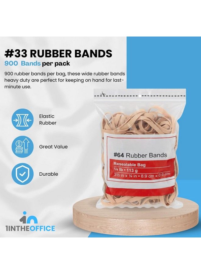1InTheOffice Rubber Bands Size 32 32 Rubber Bands Beige 32 900 Pack - Image 3