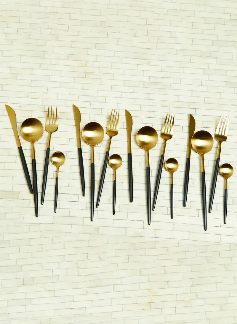 Noire Edit 16Pc Cutlery Set