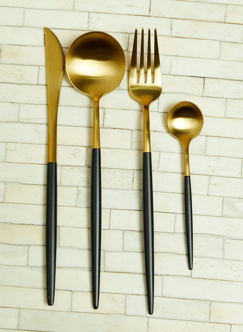 Noire Edit 16Pc Cutlery Set