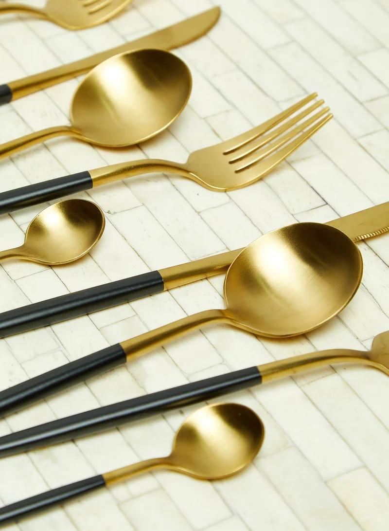 Noire Edit 16Pc Cutlery Set