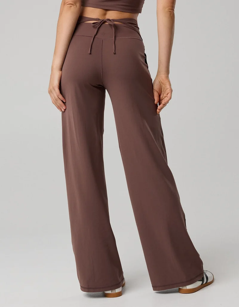 Aerie  OFFLINE By Aerie Real Me XTRA High Waisted Tie Back Trouser for Women | Best Price UAE
