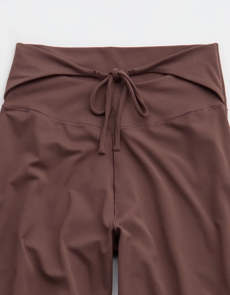 Aerie  OFFLINE By Aerie Real Me XTRA High Waisted Tie Back Trouser for Women | Best Price UAE