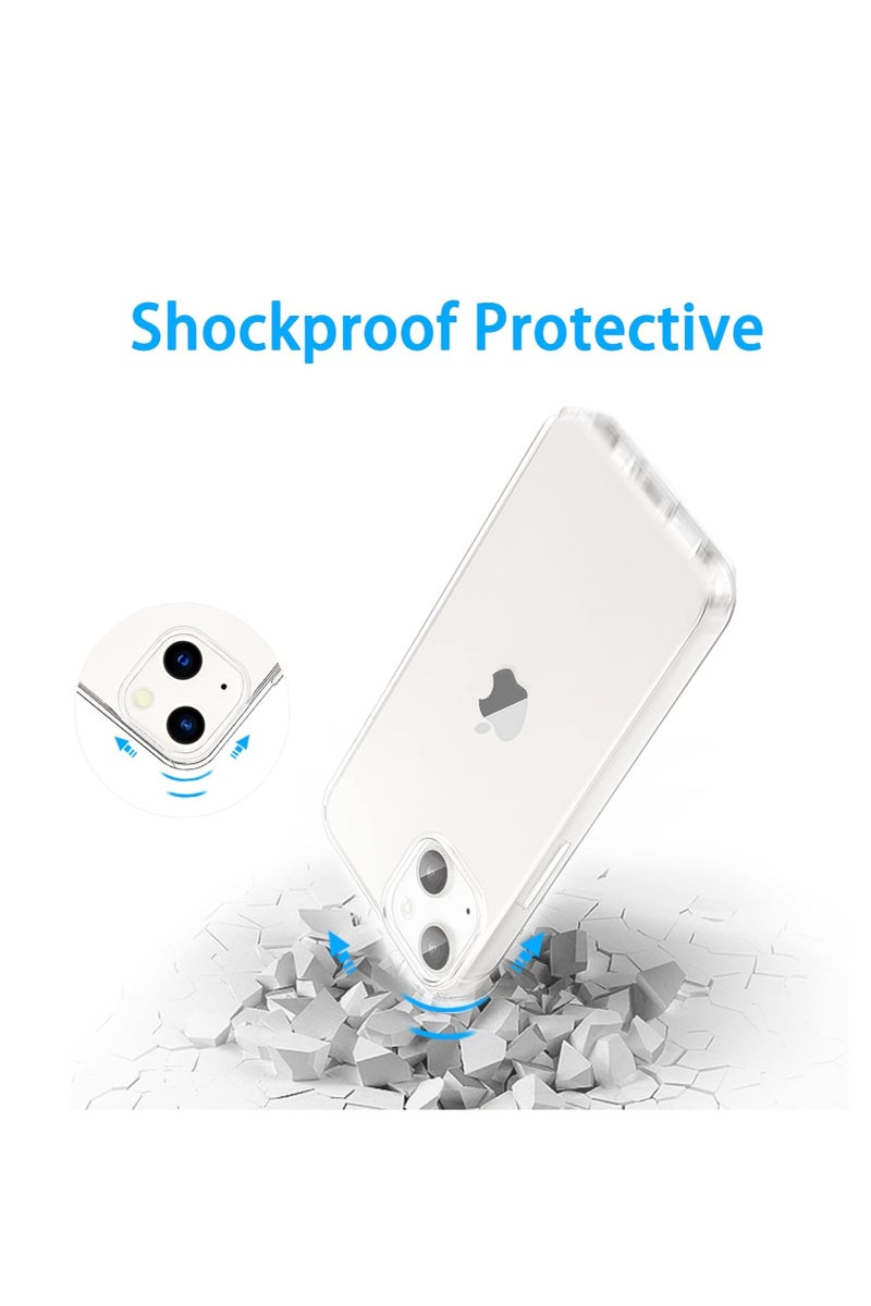أوكيس جراب شفاف OUCASE لموبايل iPhone 13 / 14 | تصميم نحيف ومميز | مسكة ضد الانزلاق | حماية من الصدمات والخدوش - Image 2