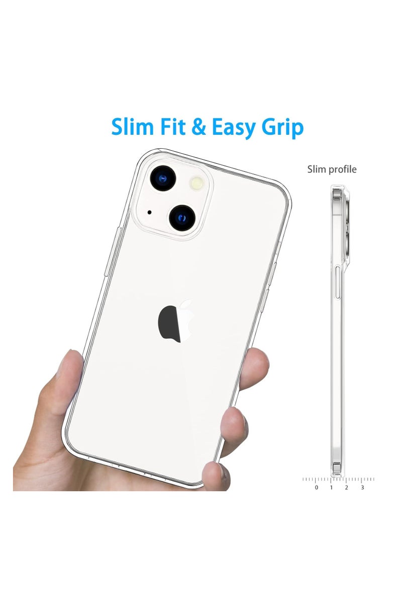 أوكيس جراب شفاف OUCASE لموبايل iPhone 13 / 14 | تصميم نحيف ومميز | مسكة ضد الانزلاق | حماية من الصدمات والخدوش - Image 3