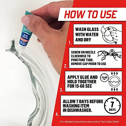 Loctite 233841 2 Gram Heavy Duty Glass Glue Tube, Pack of 1 - Image 2