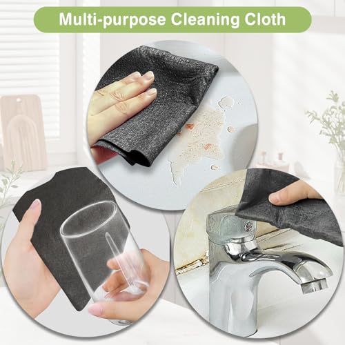 FRAGRANTGARDEN Thickened Magic Cleaning Cloth, Reusable Magic Cleaning Cloths for Glass, Streak Free Microfiber Magic Cleaning Cloth Reusable Rags for Kitchen, Windows, Mirrors, Cars (5) - Image 4