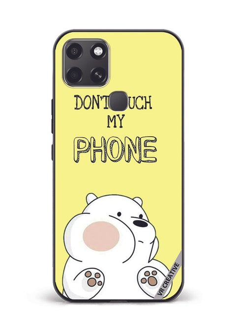 Protective Case Cover For Infinix Smart 6 Don't Touch My Phone Design Multicolour