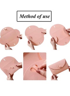 SYOSI Mini Envelopes Two Colors 20 Pieces, Pearlescent Paper, Creative Vintage Cute Heart Buckle for Wedding, Birthday, Party Gift Cards (Pink, Green)  - Image 2