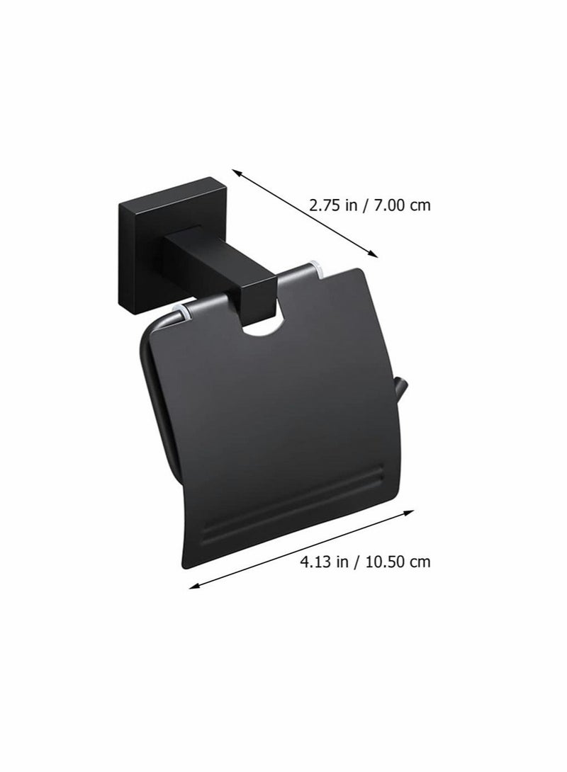 Captaintech Toilet Tissue Roll Dispenser Toilet Roll Holder Bathroom Kitchen Wall Mount Toilet Paper Roll Holder for Bathroom Kitchen Washroom - Image 2