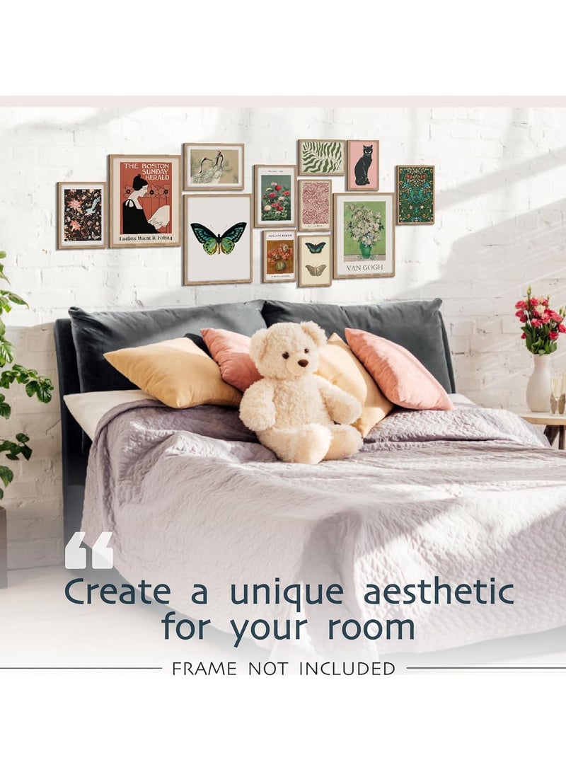 مؤسسة فكرة اليوم ديكورات حائط انتقائية - مطبوعات فنية حائطية انتقائية عتيقة، ديكورات جمالية عصرية انتقائية، ديكورات منزلية انتقائية حديثة، مطبوعات حائطية ملونة من معرض بوهو لغرفة النوم (بدون إطار) - Image 3