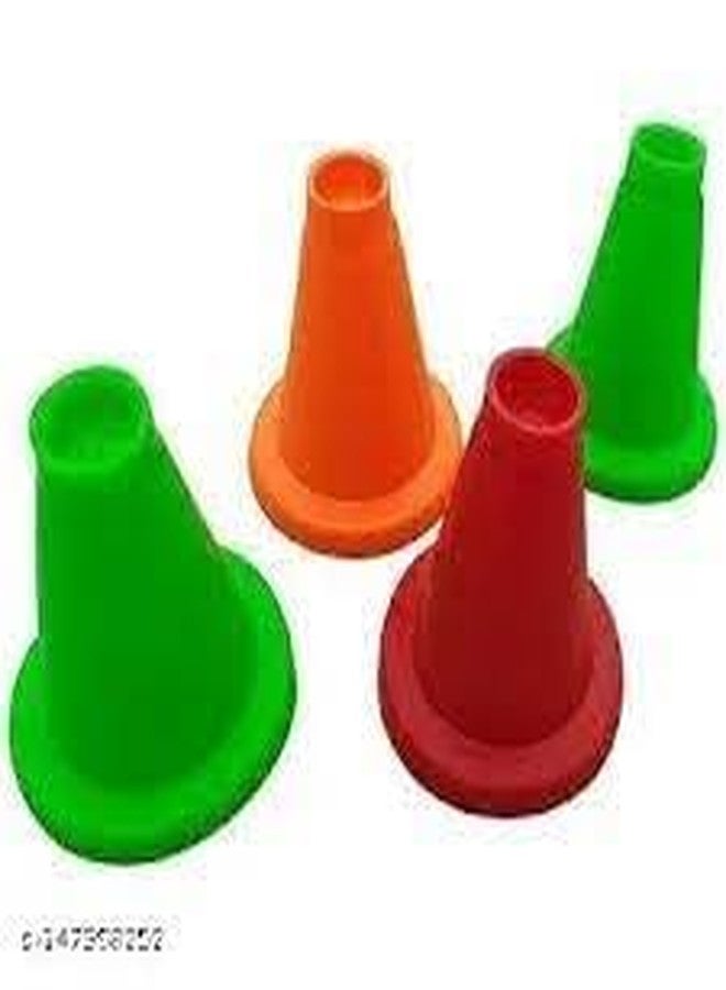PlayZdict Cricket Batting Tee | Durable Cricket Cone for Batting Practice | Soft PVC Cricket Equipment | Training Marker for Field Practice Pack of 6 - Image 5