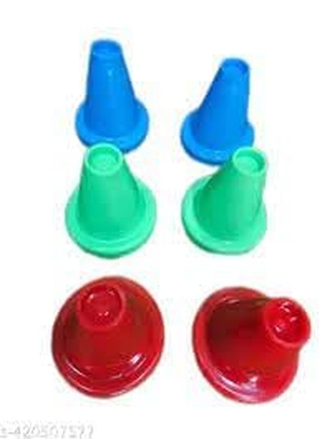 PlayZdict Cricket Batting Tee | Durable Cricket Cone for Batting Practice | Soft PVC Cricket Equipment | Training Marker for Field Practice Pack of 6 - Image 3