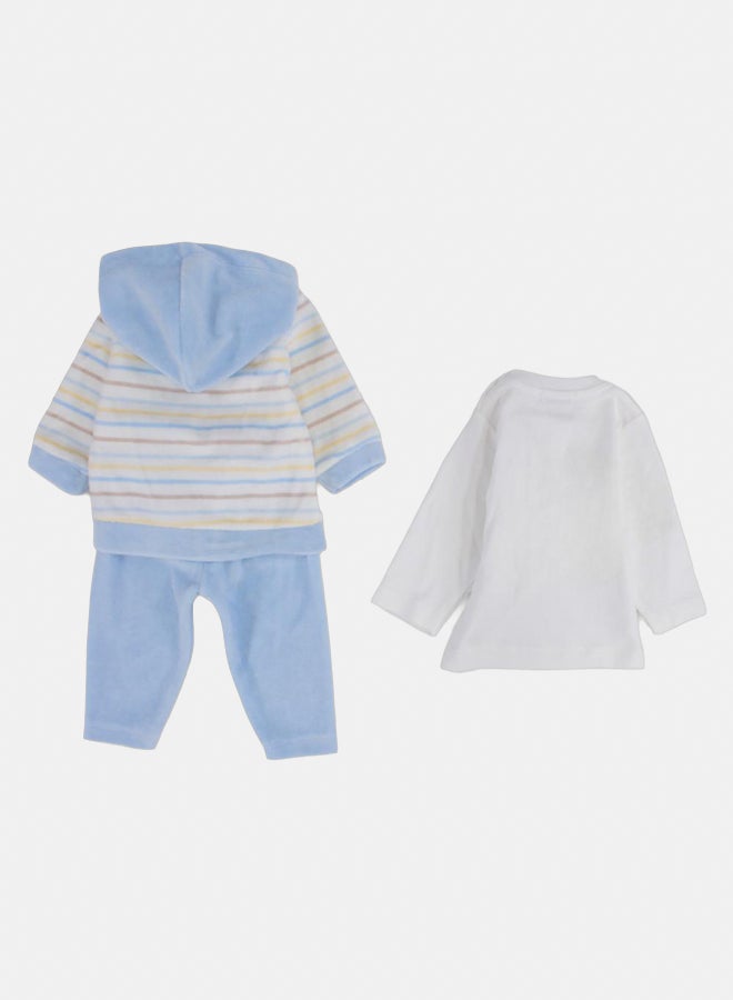 Baby Boys Velvet Pajama Set - Dinosaur Design - Image 2