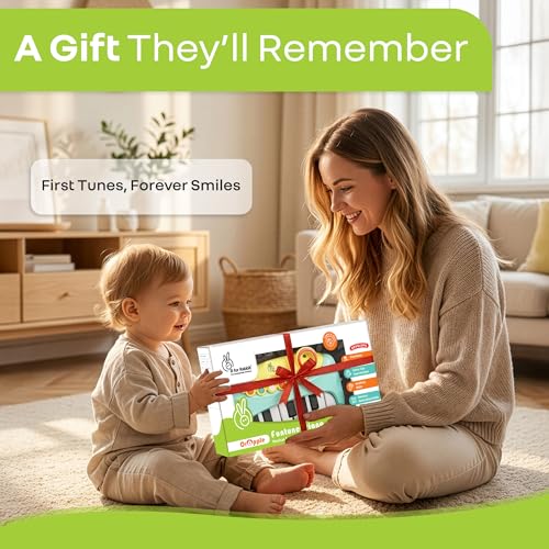 R for Rabbit Orapple Funtunes Kids Piano Toy with Lights & Music | Musical Keyboard with Record & Play, Adjustable Volume, Auto Shut-Off | Educational Toy for Toddlers & Children 12+ M (Blue Multi) - Image 5