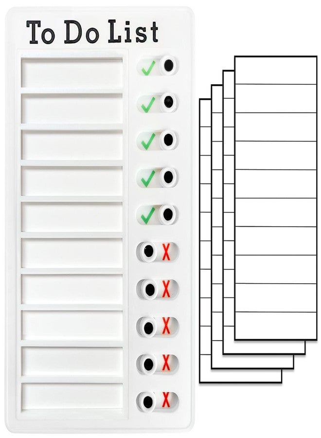 Tsytyst Chore Chart To Do List Adhd Tools for Kids and Adults Sliding Morning Routine Chart for Kids Detachable RV Checklist Board Reusable My Chores Checklist Task Board - Image 1