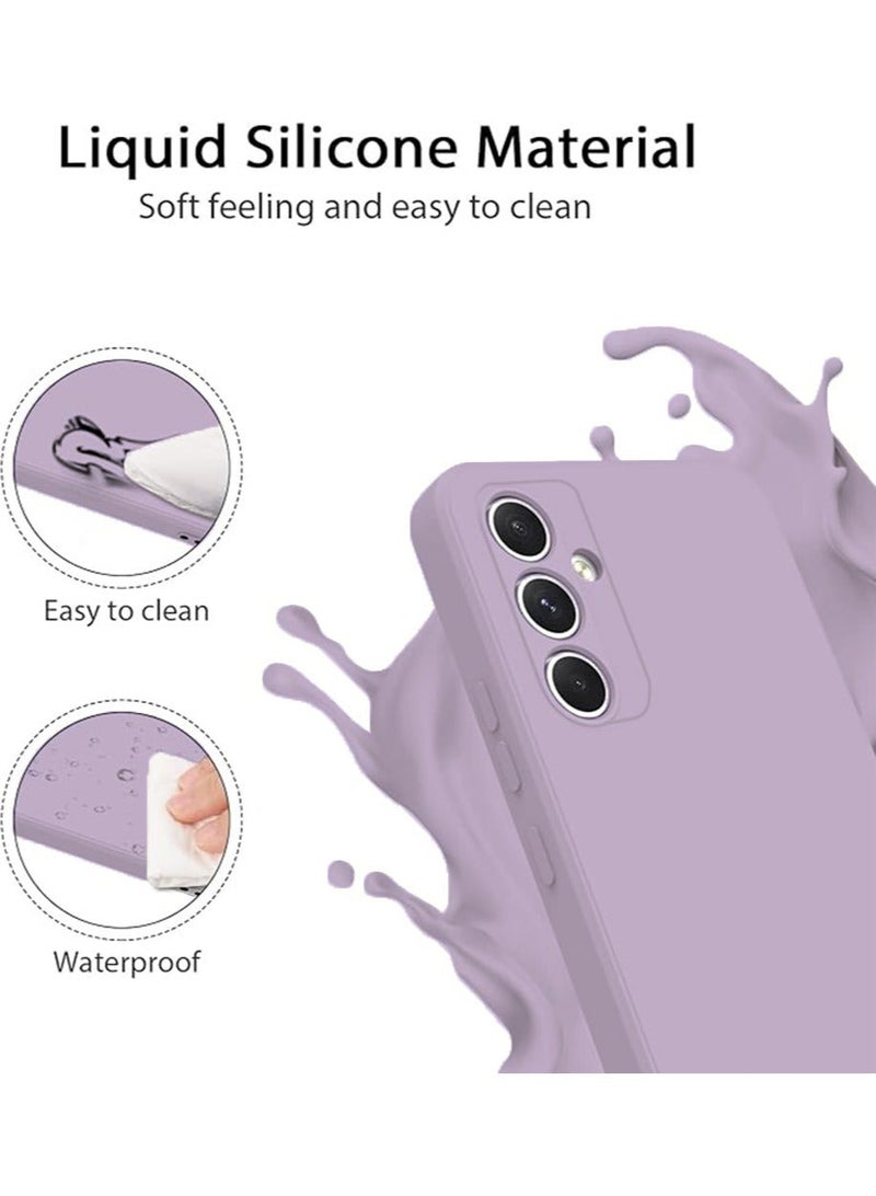 X-level أغطية سيليكون ناعمة لهاتف سامسونج جالاكسي A55 5G بحجم 6.6 بوصة، [حماية من السقوط بمعيار عسكري] [بطانة ميكروفايبر مضادة للخدوش] غطاء رفيع مضاد للصدمات لهاتف سامسونج جالاكسي A55 (بنفسجي زهري) - Image 3