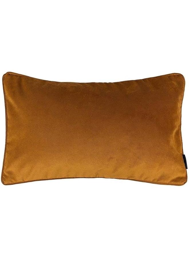 erorex Velvet Plain Matt Decorative Cushion Poly Filled 50X30Cm Spice - Image 1